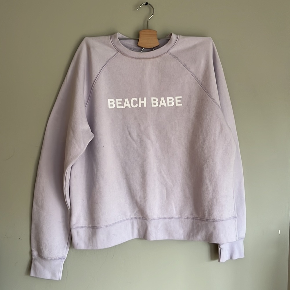 Brunette the Label ‘Beach Babe’ Lilac Sweater